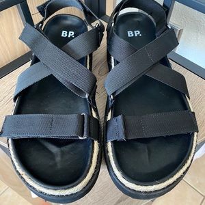 Black Strappy Sandals